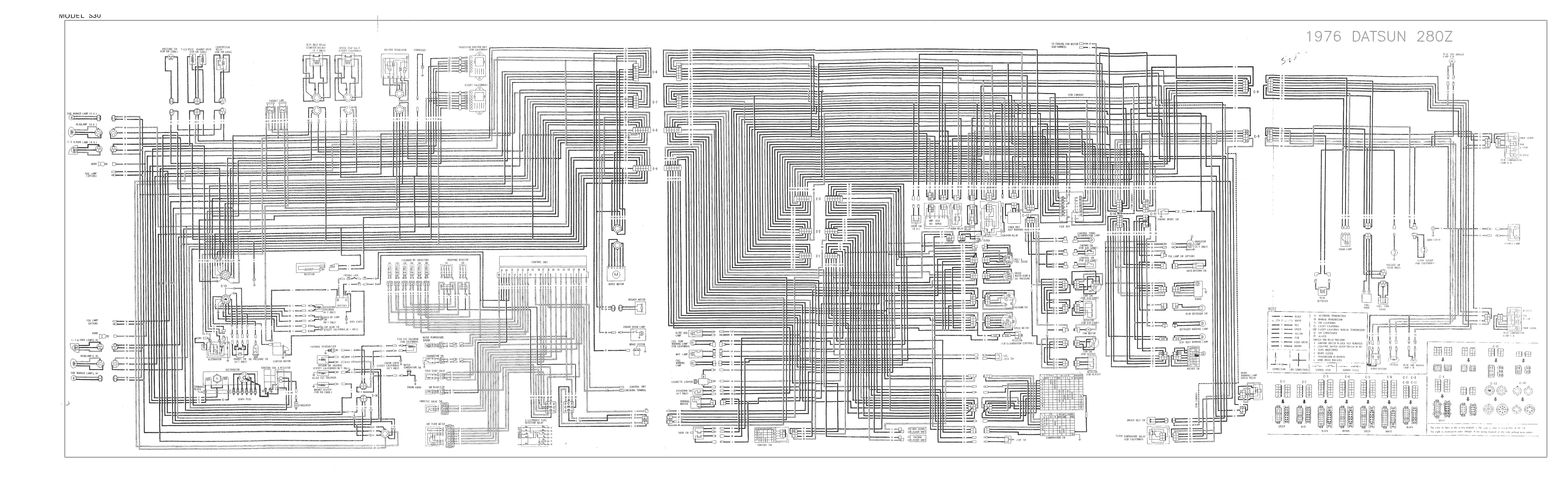 1976 280z Wiring Diagram